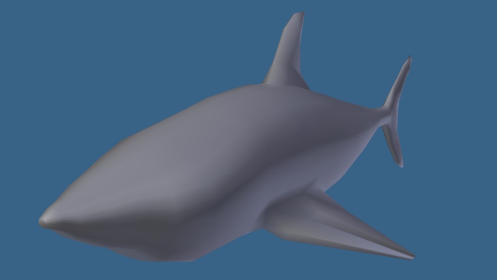 Low poly shark preview image 1